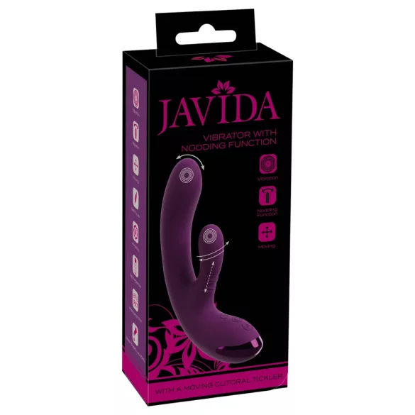 Javida - vibratore coniglietto per punto G e clitoride (viola)