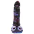 Beasty Cocks Firefly Fantasies - vibratore fantasy riscaldante con movimento di spinta (blu) - 23,4 cm