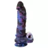 Beasty Cocks Firefly Fantasies - vibratore fantasy riscaldante con movimento di spinta (blu) - 23,4 cm