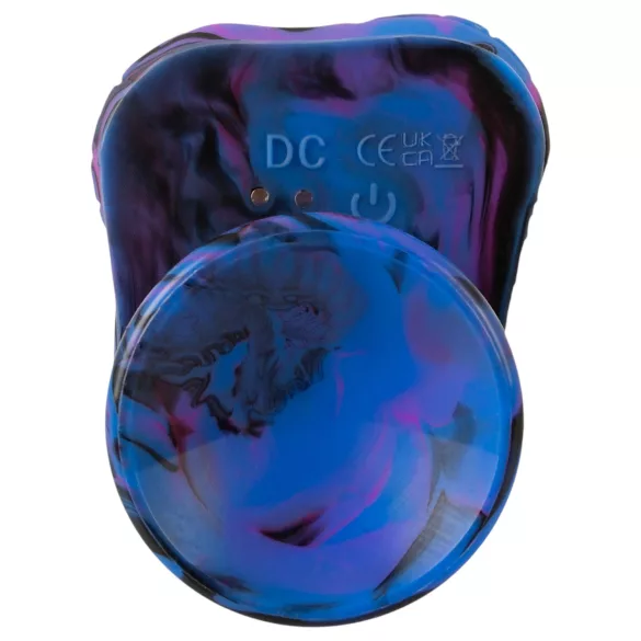 Beasty Cocks Firefly Fantasies - vibratore fantasy riscaldante con movimento di spinta (blu) - 23,4 cm