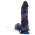 Beasty Cocks Firefly Fantasies - vibratore fantasy riscaldante con movimento di spinta (blu) - 23,4 cm