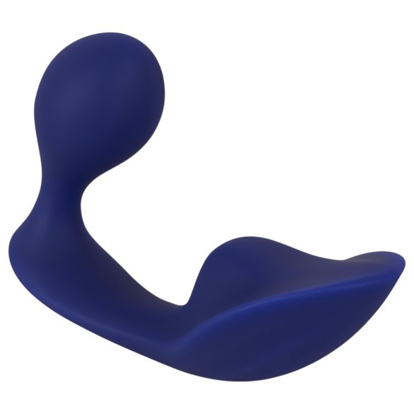 SMILE - vibratore anale e per slip con telecomando - silicone blu
