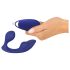 SMILE - vibratore anale e per slip con telecomando - silicone blu