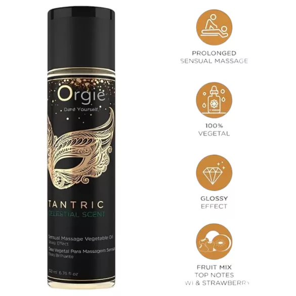 Orgie - olio da massaggio sensuale - Tantric Celestial - 200ml