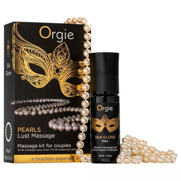 Orgie - collana di perle erotiche e gel da massaggio 30ml