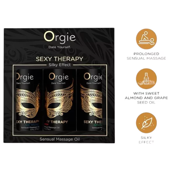 Orgie - set olio da massaggio sensuale - 3x30ml
