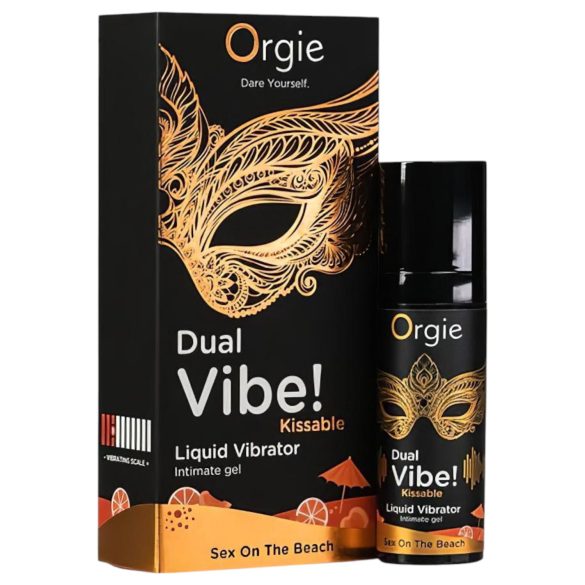Orgie Dual Vibe - vibratore liquido unisex - Sex on the Beach (15ml)
