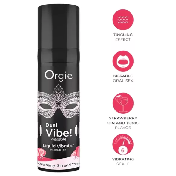 Orgie - lubrificante effetto vibrante unisex - fragola gin tonic - 15ml