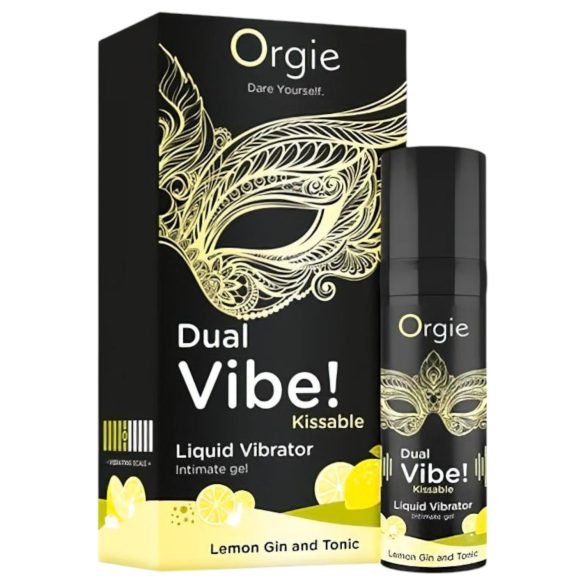 Orgie Dual Vibe - vibratore liquido unisex - Gin Tonic (15ml)
