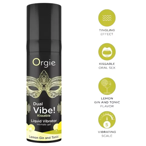 Orgie - vibratore liquido unisex - effetto vibrazione - Gin Tonic 15ml