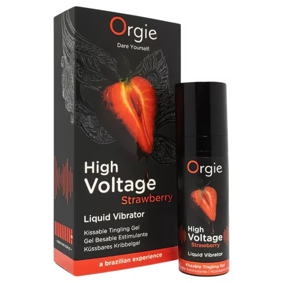 Orgie - vibratore liquido stimolante - effetto intenso - fragola 15ml