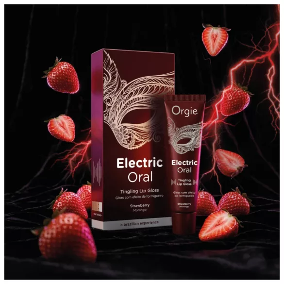 Orgie Electric Oral - lucidalabbra effetto pizzicore - fragola (10 ml)