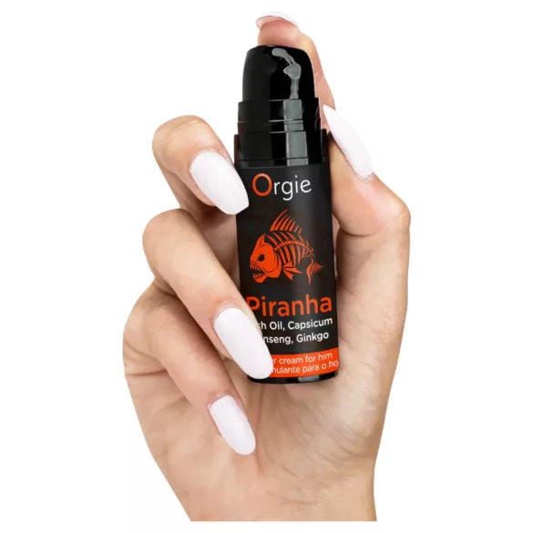 Crema stimolante Orgie Piranha Power Cream per uomini (15 ml)
