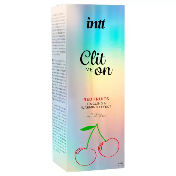intt Clit Me On - vibratore liquido spray per il clitoride - frutti rossi (12 ml)