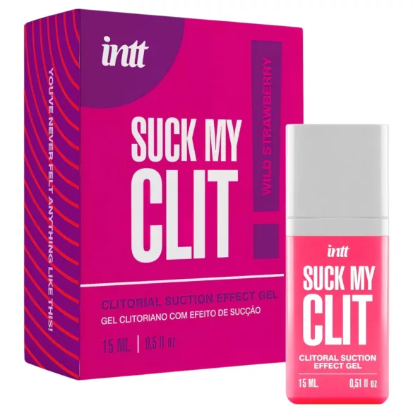 Intt Suck My Clit - gel stimolante per il clitoride per donne - fragola (15 ml)