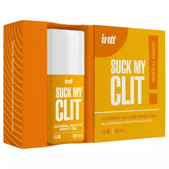 Intt Suck My Clit - gel stimolante per il clitoride per donne - mango (15 ml)