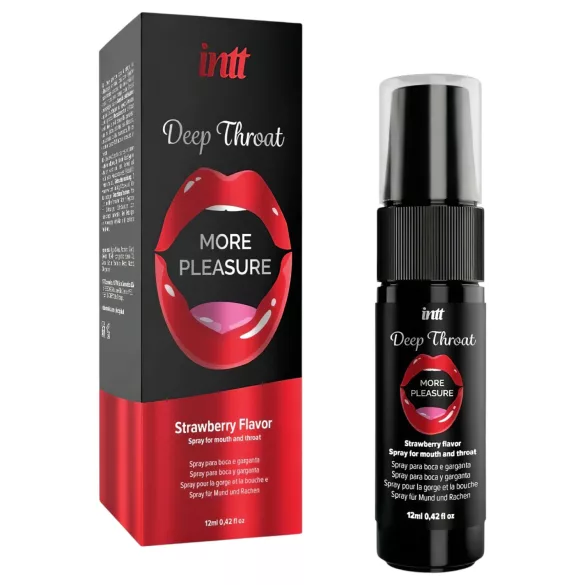 intt Deep Throat - spray gola profonda - fragola (12 ml)