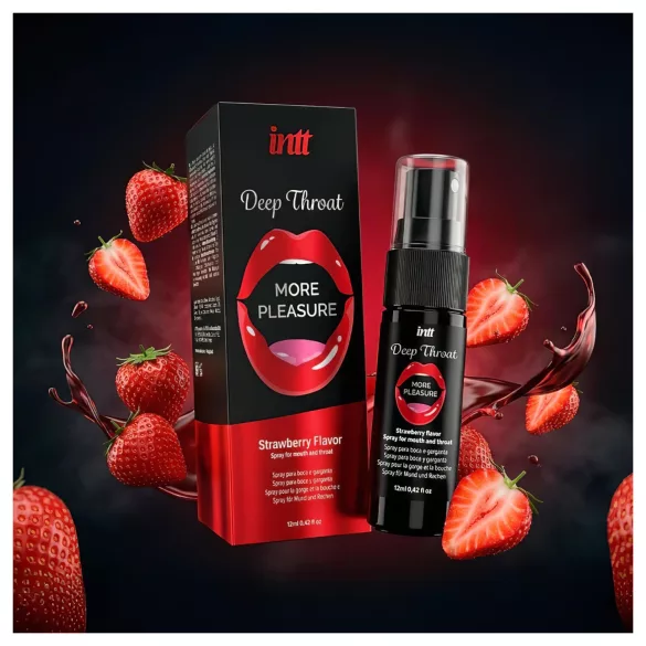 intt Deep Throat - spray gola profonda - fragola (12 ml)