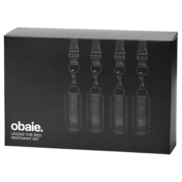 Obaie - set di costrizione da sotto-materasso (nero)