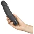 Baseks - vibratore realistico a forma di pene (nero) - 19 cm