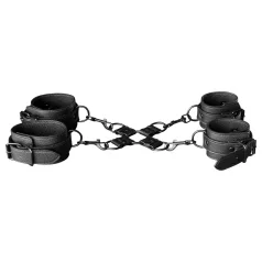   Obaie - set di manette per polsi e caviglie in similpelle (nero)