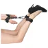 Obaie - set di manette per polsi e caviglie in similpelle (nero)