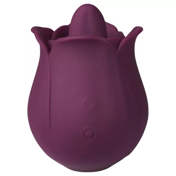 Amaysin - vibratore clitorideo a forma di rosa con lingua (viola)