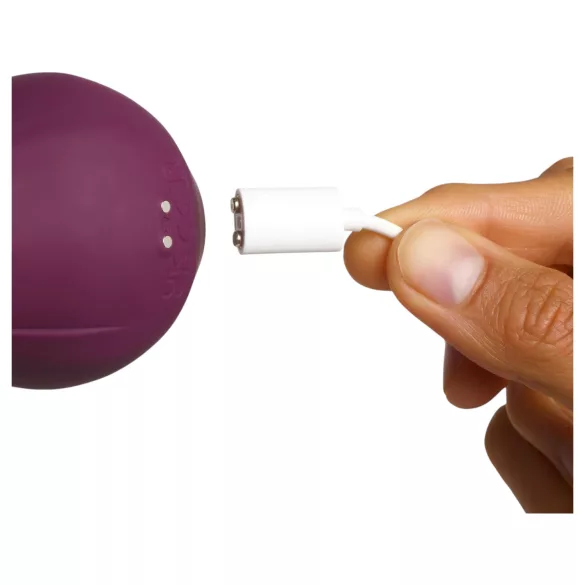 Amaysin - vibratore clitorideo a forma di rosa con lingua (viola)