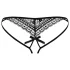 Obsessive - slip donna a doppie fasce - nero - L/XL