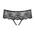 Obsessive - tanga aperta con strass - donna - nero - L/XL