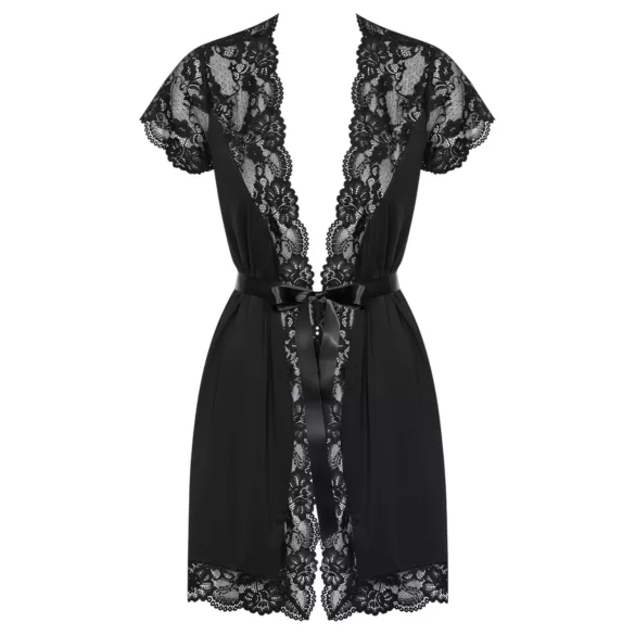Obsessive - vestaglia di pizzo (nera) - L/XL