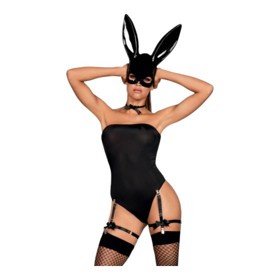 Coniglietta Seducente OB7008 - Costume da Bunny Sexy (nero) - L/XL