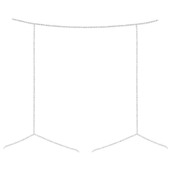 Obsessive Bijou 905 - imbracatura corpo gioiello (argento) - S-L