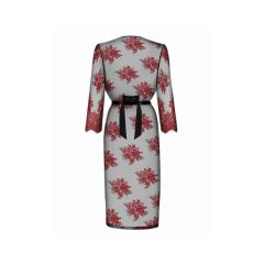 Kimono in Pizzo Rosso e Nero Obsessive Redessia