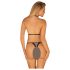 Obsessive Xenita - Set di reggiseni trasparenti con motivo (grigio)