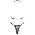 Obsessive Xenita - Set di reggiseni trasparenti con motivo (grigio)