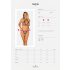 Obsessive Xenita - Set di reggiseni trasparenti con motivo (grigio)