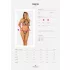 Obsessive Xenita - set reggiseno trasparente con motivo (grigio)