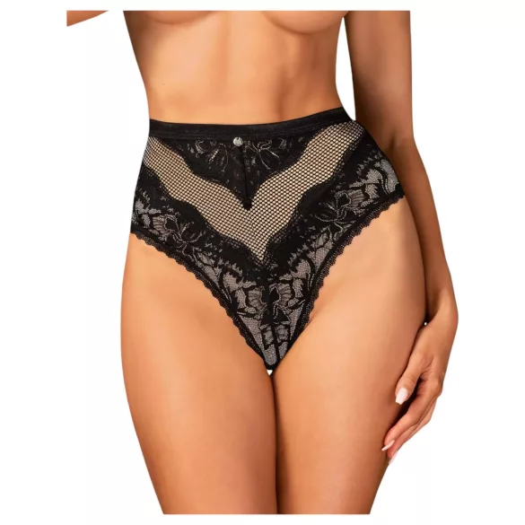 Obsessive Olvidia - slip donna decorato floreale - nero