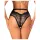 Obsessive Olvidia - slip donna decorato floreale - nero - M/L