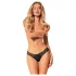 Obsessive Bella Rou - slip donna - floreale - nero