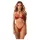 Obsessive Inferro - set reggiseno con cinturini effetto pelle - rosso