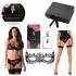 Obsessive Wonderia - Set di Lingerie in Scatola Regalo - 6 Pezzi (Nero) - L/XL