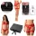 Obsessive - Set lingerie donna - cofanetto regalo 6 pezzi - rosso - L/XL