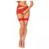Obsessive - Set lingerie donna - cofanetto regalo 6 pezzi - rosso - L/XL