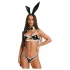 Obsessive Night Bunny - costume da coniglietta a quattro pezzi per donna (nero)