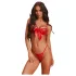 Obsessive Gifty - completo intimo sexy a due pezzi da donna (rosso)