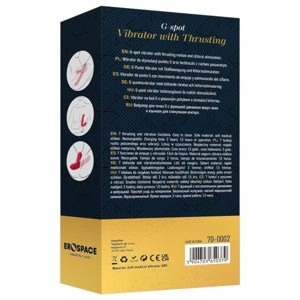 Sweet Play - vibratore 2in1 punto G e clitoride - silicone rosa