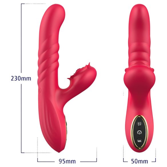 Sweet Play - vibratore 2in1 punto G e clitoride - silicone rosa