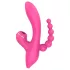 Erospace Sweet Play - vibratore punto G con sonda anale e aspirazione (rosa)